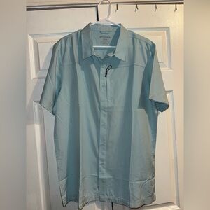 Costa Men’s Seafoam Green Short-Sleeve Button-Down Shirt